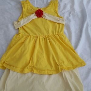 Belle inspired girls dress